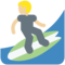 Person Surfing - Medium Light emoji on Twitter